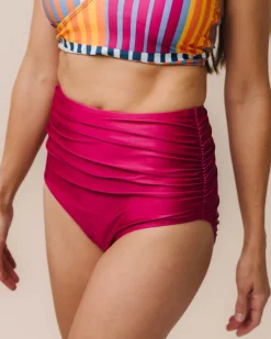 Nani Swimwear Swim Bottoms|Ruched High Rise Bottom