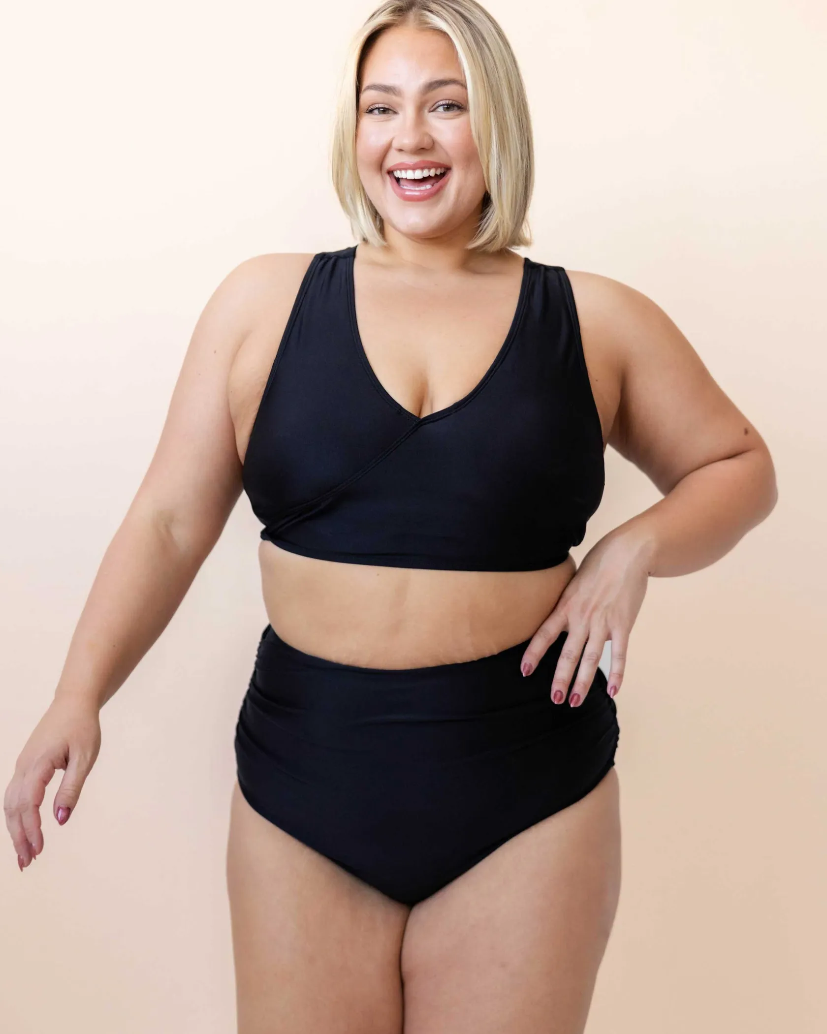 Nani Swimwear Swim Bottoms|Ruched High Rise Bottom