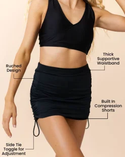 Nani Swimwear Swim Bottoms|Ruched Swim Skirt