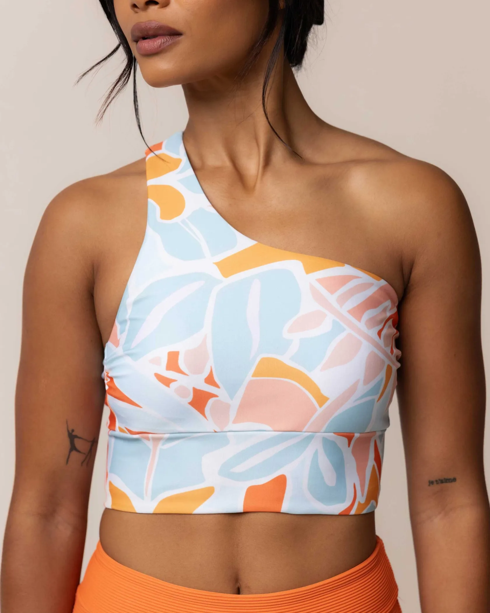 Nani Swimwear Swim Tops|One Shoulder Crop