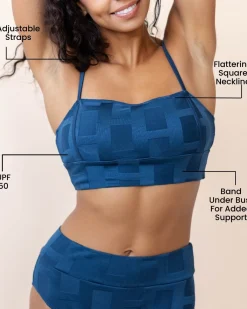 Nani Swimwear Swim Tops|Coastal Squared Surf Crop