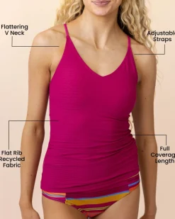 Nani Swimwear Swim Tops|V-Neck Tankini