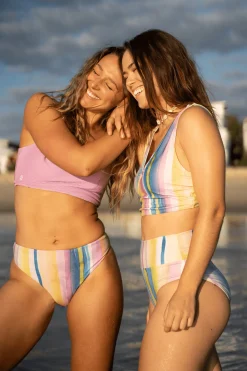 Nani Swimwear Swim Bottoms|Flat Rib Reversible High Leg Bottom