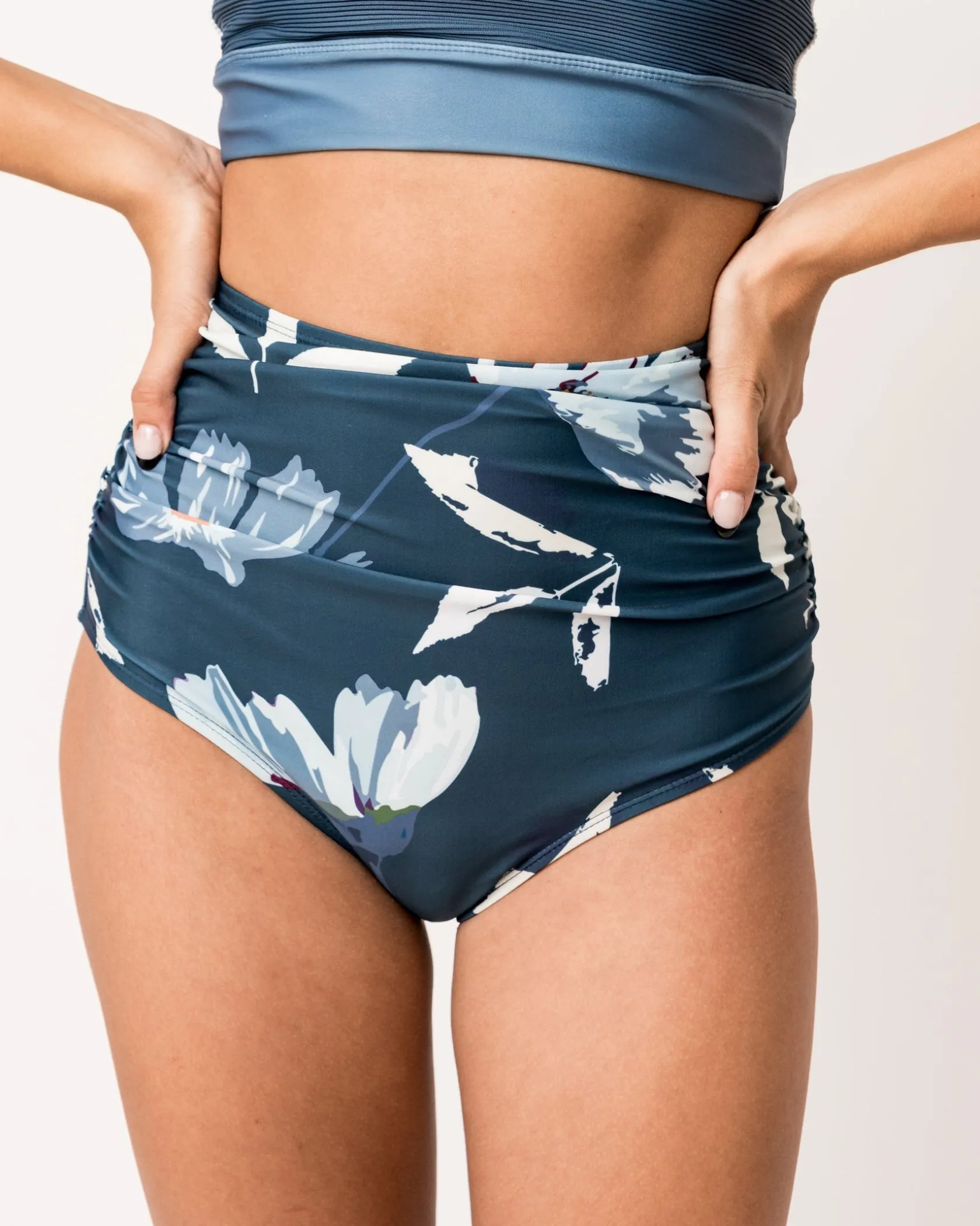 Nani Swimwear Swim Bottoms|Ruched High Rise Bottom