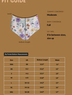 Nani Swimwear Swim Bottoms|Zip Pocket Bottom