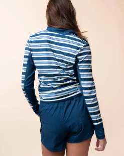Nani Swimwear Sun Protection|Monica Stripe Baywatch Rashguard