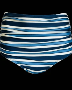 Nani Swimwear Swim Bottoms|Monica Stripe Ruched High Rise Bottom