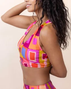 Nani Swimwear Swim Tops|Moroccan Switch V Crop