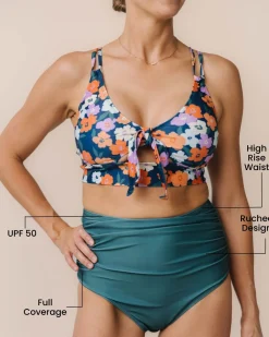 Nani Swimwear Swim Bottoms|Ruched High Rise Bottom