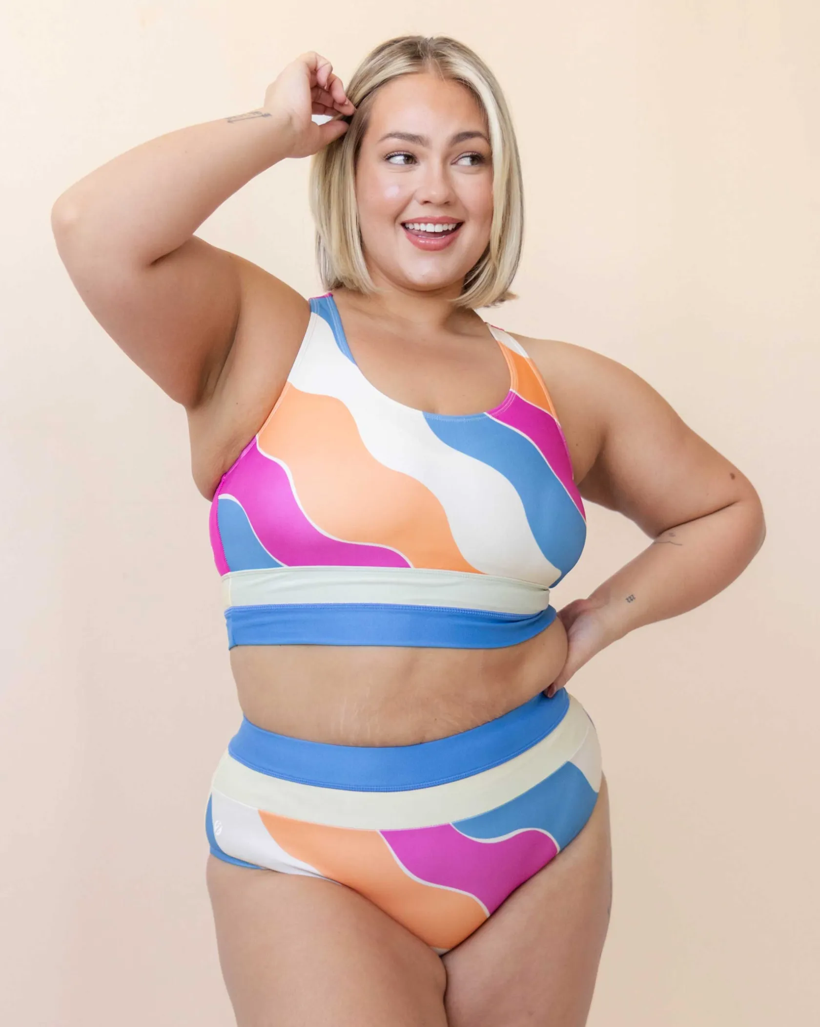 Nani Swimwear Swim Tops|Sunrise Cut Back Crop