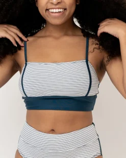 Nani Swimwear Swim Tops|Textured Surf Crop