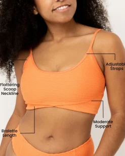 Nani Swimwear Swim Tops|Textured Tone Crop