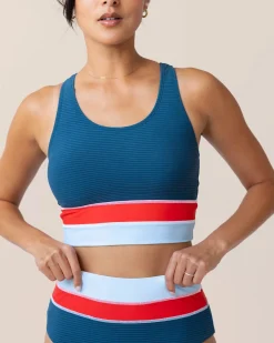 Nani Swimwear Swim Tops|Flat Rib Cut Back Crop