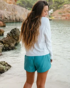 Nani Swimwear Swim Tops|Cropped Half Zip Rashguard