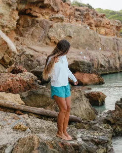 Nani Swimwear Swim Tops|Cropped Half Zip Rashguard