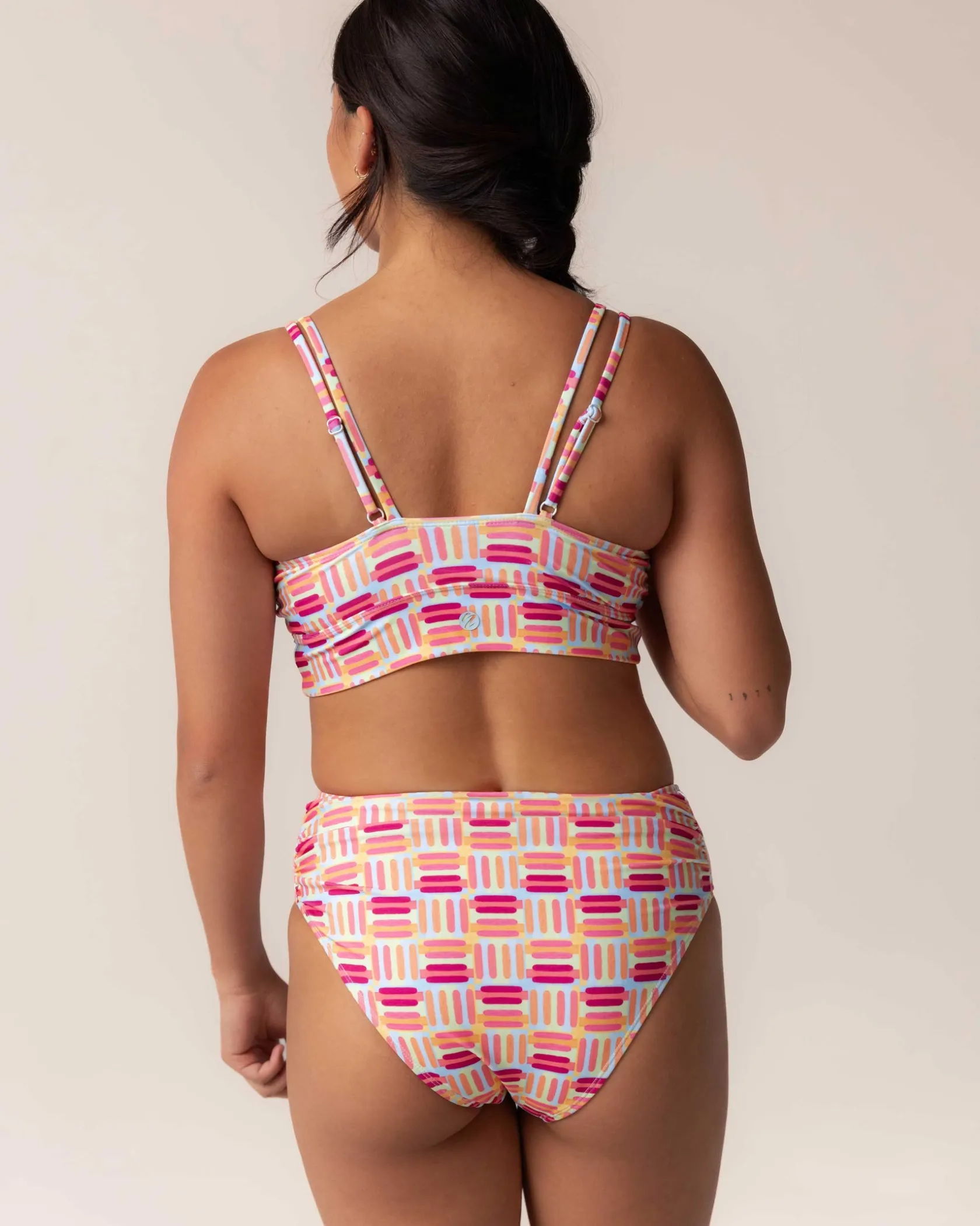 Nani Swimwear Swim Bottoms|High Leg Ruched Bottom