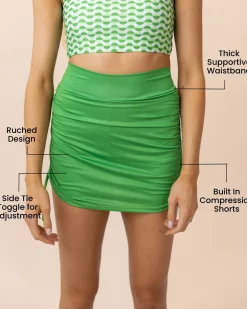 Nani Swimwear Swim Bottoms|Ruched Swim Skirt